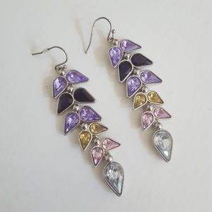Jewelmint purple dangle earrings